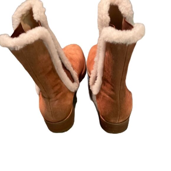 #514 TALBOTS Sherpa Lined Chelsea Ankle Boots - Picture 3 of 7